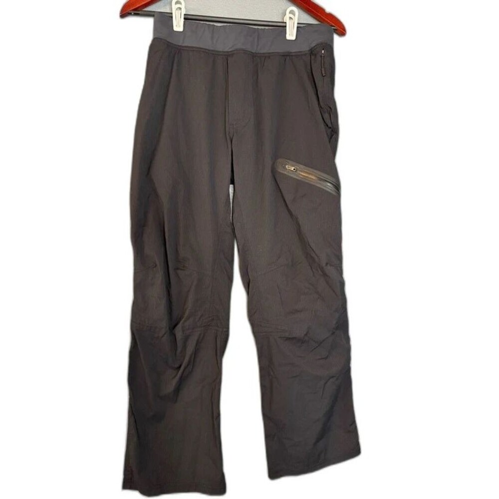 Lululemon Athletica Black Technical Pants Medium Zip Pocket Nylon Stretch